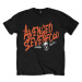 Avenged Sevenfold A7X tričko Orange Splatter Čierna