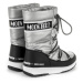 MOON BOOT-Girl Quilted WP silver/black Strieborná