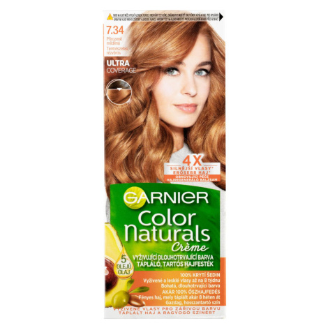 Permanentná farba Garnier Color Naturals 7.34 prirodzená medená + darček zadarmo