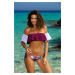 Swim Top Grace Acero-Bianco M-488 Burgundy-White