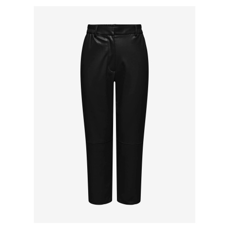 Black Leatherette Pants ONLY Idina - Women