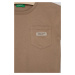 Detské bavlnené tričko United Colors of Benetton hnedá farba,