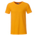 James & Nicholson Klasické chlapčenské tričko z biobavlny 8008B - Zlato žltá