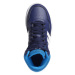 Chlapčenská rekreačná obuv ADIDAS Hoops 3.0 Mid K dark blue blue rush turbo