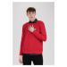 Tommy Jeans Sveter - TJM TOMMY BADGE SWEATER červený