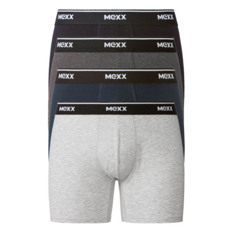 MEXX Pánske boxerky, 4 kusy (čierna/sivá/modrá)