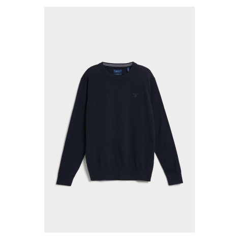 SVETER GANT D1. CASHMERE C-NECK modrá