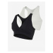 Set of two maternity bras in black and white Mama.licious Helene - Women