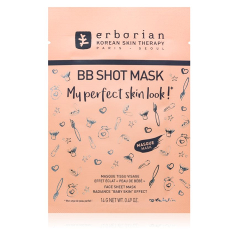 Erborian BB Shot Mask plátenná maska s rozjasňujúcim účinkom
