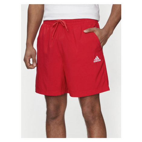 Adidas Športové kraťasy Essentials Chelsea Small Logo IC9394 Červená Regular Fit