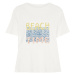 BEACH TIME Tričko  zmiešané farby / biela