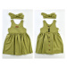 Dievčenské letné šaty - Regina, olivové