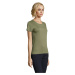 SOĽS Regent Fit Women Dámske tričko SL02758 Heather khaki