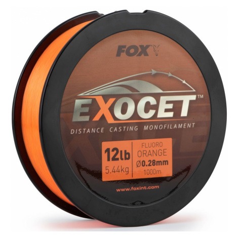 Fox vlasec exocet fluoro orange mono 1000 m - 0,33 mm 7,5 kg