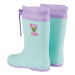 Dievčenské gumáky COQUI Rainy Collar Frog lt. mint lt. lila hero