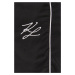 Pyžamové nohavice Karl Lagerfeld pánske, čierna farba, s potlačou