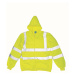 Yoko Reflexná mikina na zips HVK07 Hi-Vis Yellow