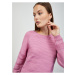 Ružový dámsky rebrovaný sveter ZOOT.lab Heddie