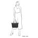 Čierna elegantná shopper kabelka „Dominant“