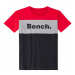 BENCH Pyžamo  sivá melírovaná / neónovo červená / čierna