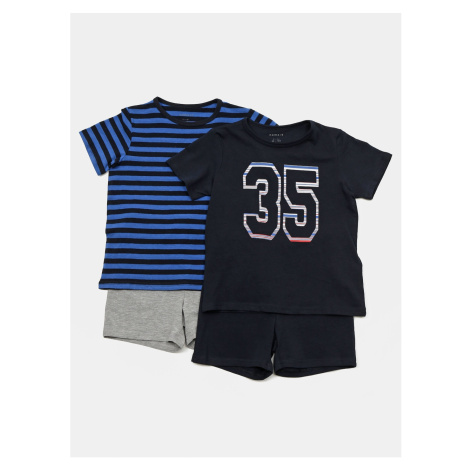 Set of two boys' pajamas in blue name it Number - unisex