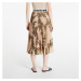 Versace Jeans Couture Light Crepe Print Garland Skirt Beige