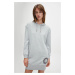 Calvin Klein sivé mikinové šaty Hoodie Dress