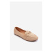 Women's beige Ghana loafers with embellishment
