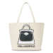 Kabelka Karl Lagerfeld K/Archive Bag Canvas Shopper Biela