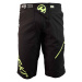 HAVEN Cyklistické nohavice krátke bez trakov - RIDE-KI SHORT - zelená/čierna