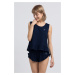 LaLupa Woman's Top LA052 Navy Blue