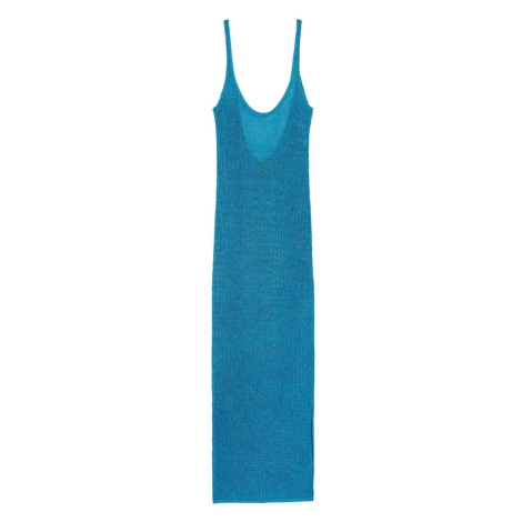 Bershka Plážové šaty  modrozelená