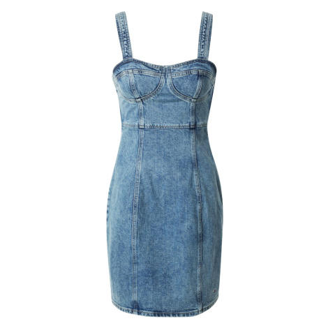Tommy Jeans Šaty  modrá denim Tommy Hilfiger