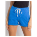 Women's blue cotton shorts