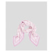 Šatka Karl Lagerfeld K/Monogram Pleated Scarf Orchid Pink