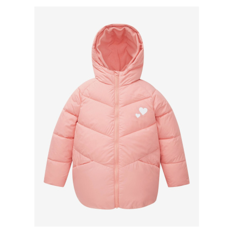 Pink Girly Quilted Winter Coat with Hood Tom Tailor - Girls