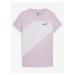 Women's White and Pink T-Shirt Puma Power Tee - Women