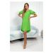 Dress with tie on the sleeves light green