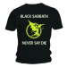 Black Sabbath tričko Never Say Die Čierna