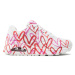 Skechers Sneakersy Uno Spread The Love 155507/WRPK Biela