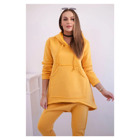 Set with Baggy mustard trousers