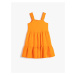 Koton Girls' Plain Orange Long Dress 3skg80075aw