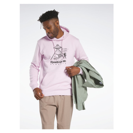 Reebok Mikina Classics Skateboard Hoodie HS7144 Ružová Regular Fit