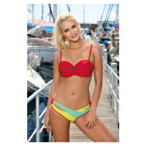 Magnolia Red Coat-Estate-Cricket swimsuit M-584 red-yellow Marko