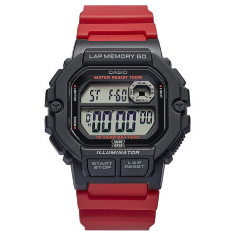 Casio Hodinky WS-1400H-4AVEF Červená