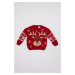 DEFACTO Baby Boy Christmas Themed Knitted Sweater