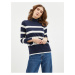 Orsay White-blue ladies striped sweater - Women
