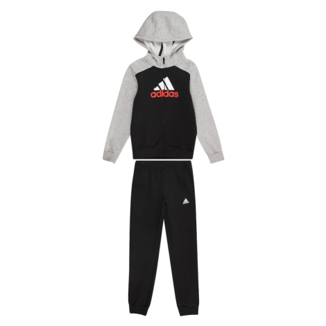 ADIDAS SPORTSWEAR Tréningový komplet  sivá / červená / čierna / biela