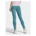 Adidas Legíny Essentials 3-Stripes High-Waisted Single Jersey Leggings IL3378 Tyrkysová