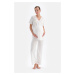 Dagi White Modal Maternity Pajama Pants